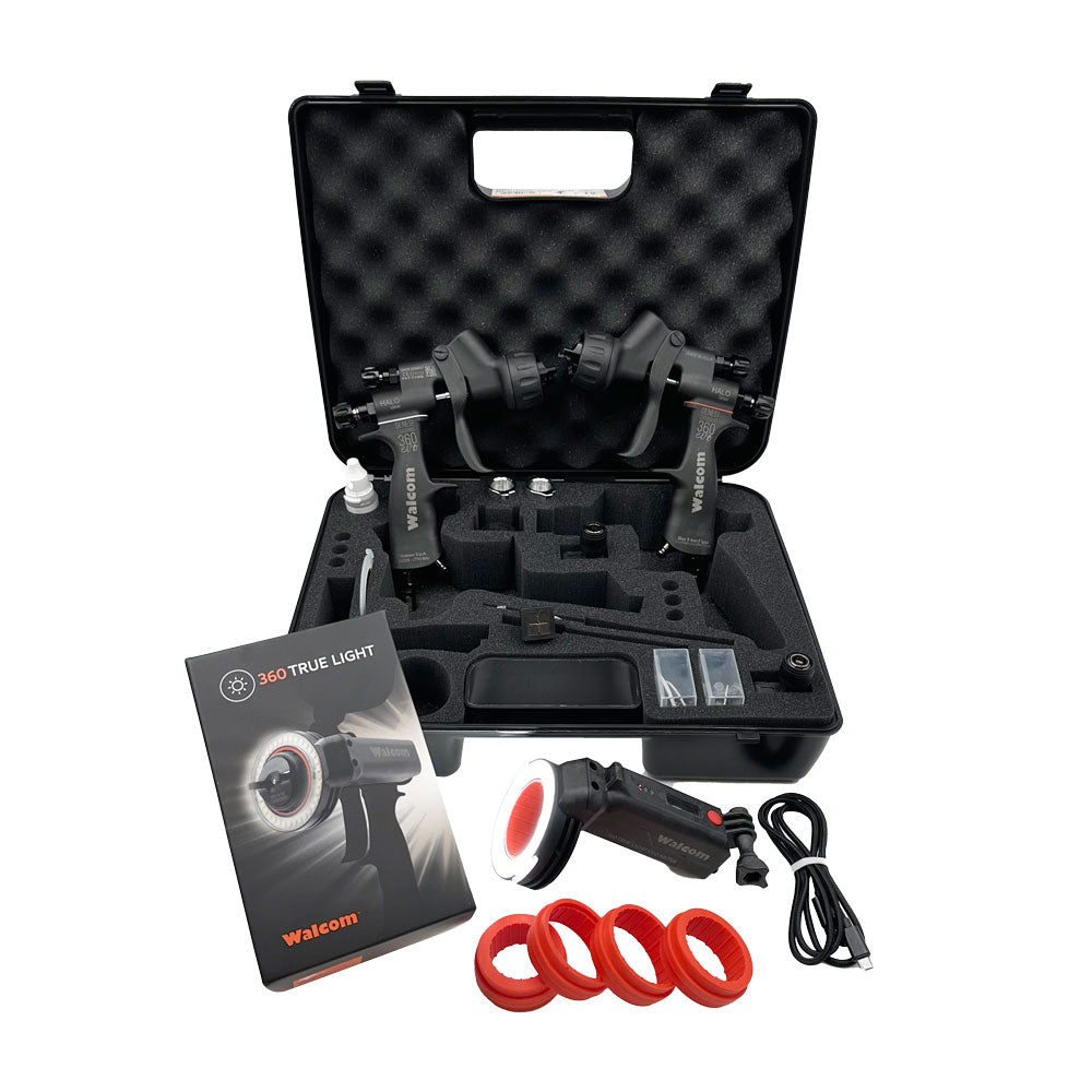 KIT PISTOLA PULVERIZADORA Y FOTOMETRO TRUE + 2 EVO HALO C 1.3 + HALO B 1.3 + CMP 1.3
