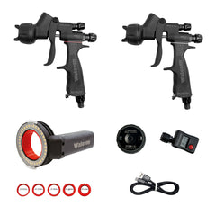 KIT PISTOLA PULVERIZADORA Y LUZ+ 2 EVO HALO C 1.2+ HALO B 1.2 + CMP12